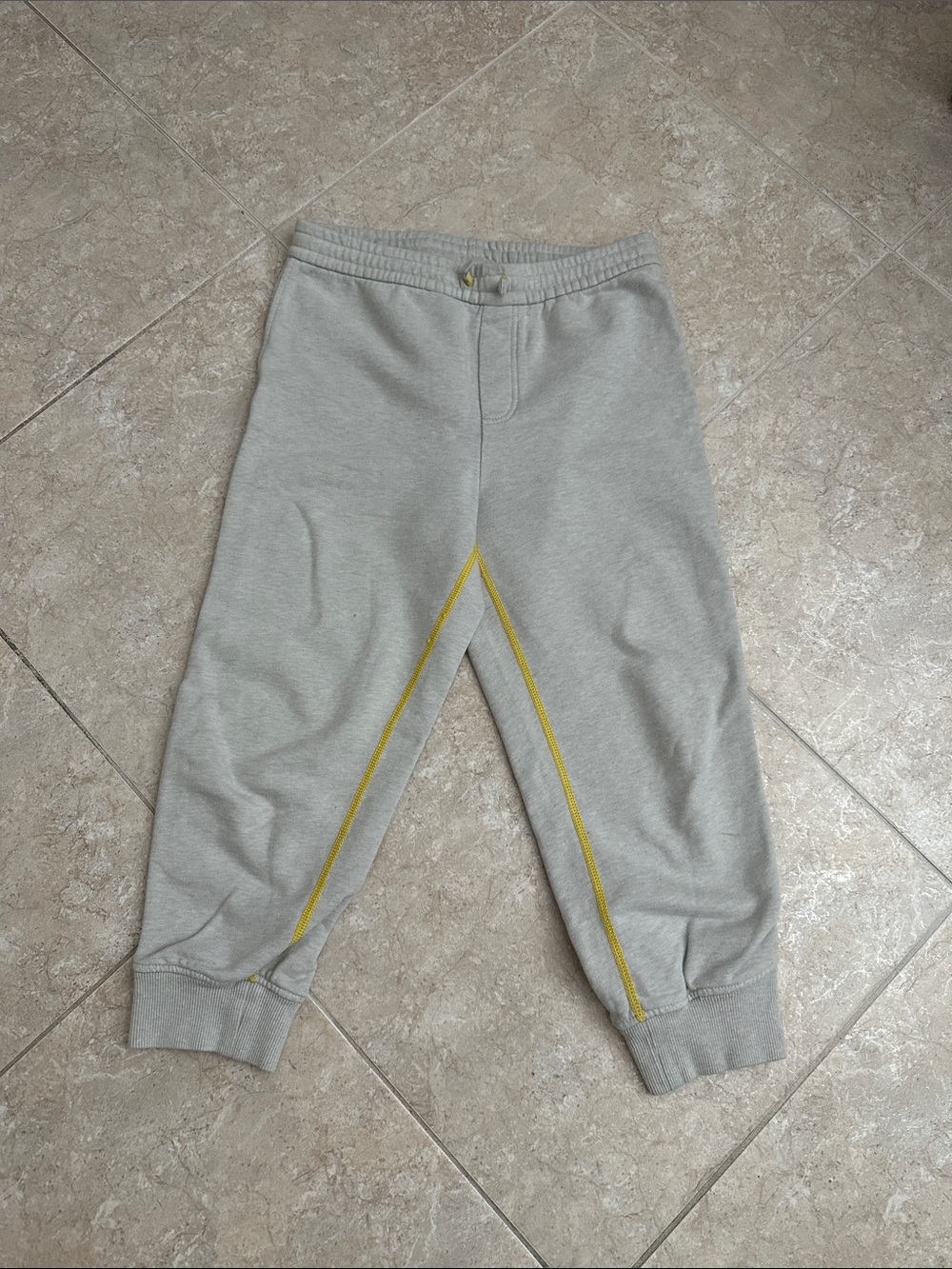 Marc By Marc Jacobs Light Gray Sweatpants with Yellow Stitching